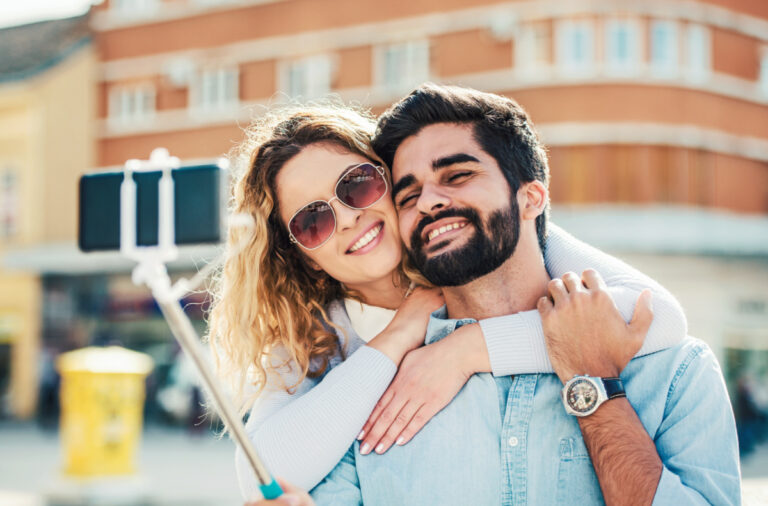 smiling couple